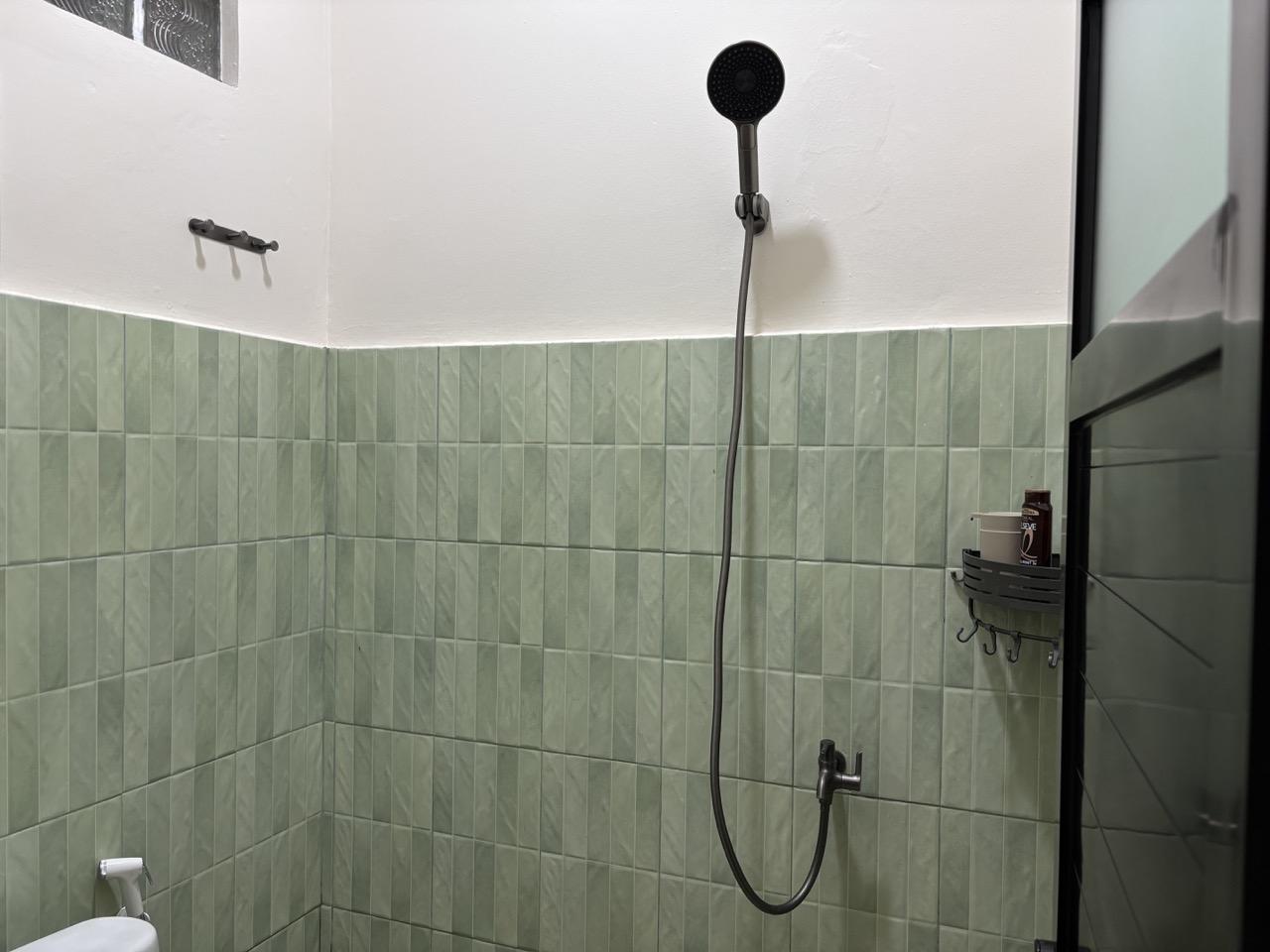 Shower room with handheld shower