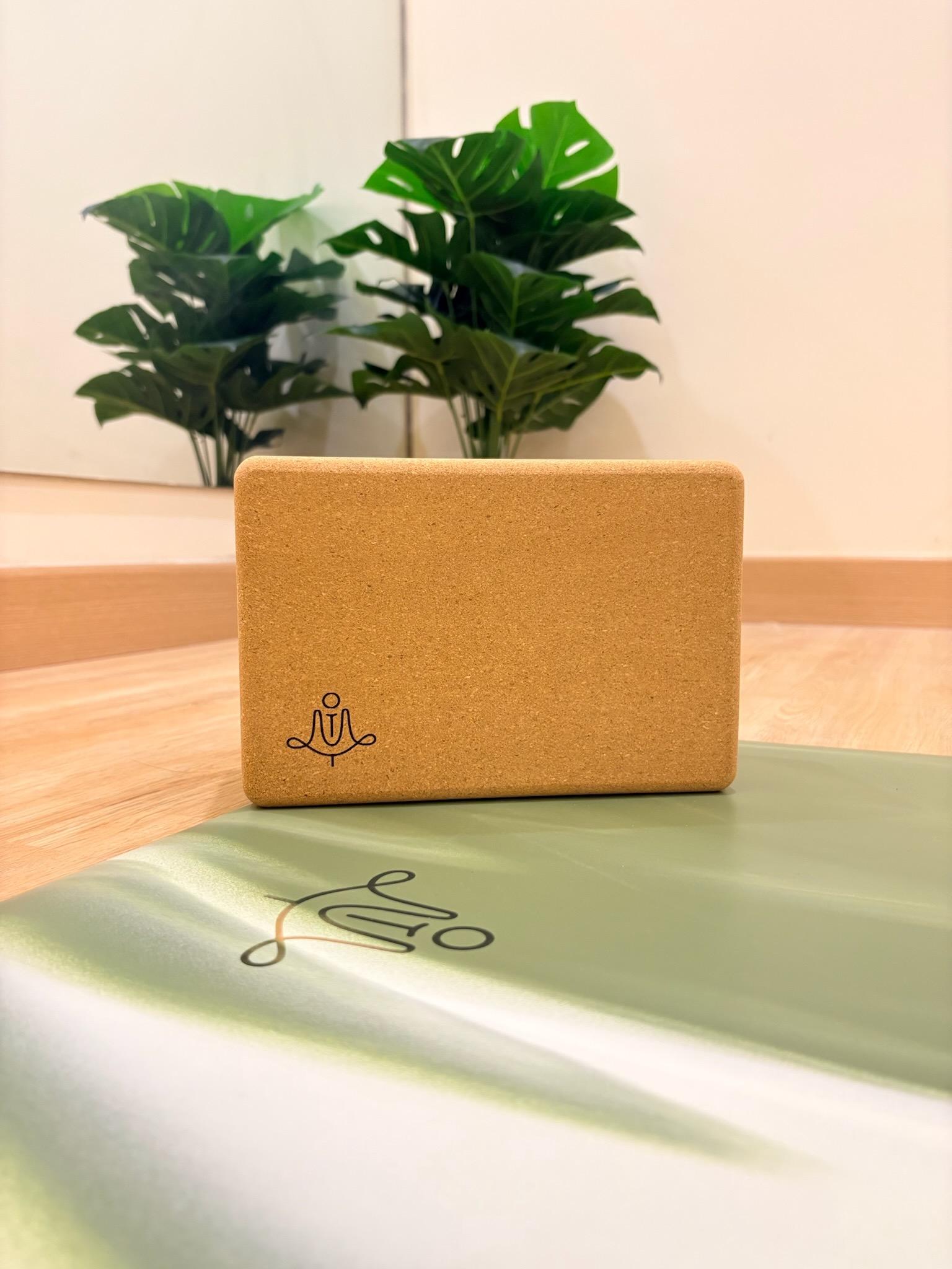 Yoga mat and prop detail in the studio